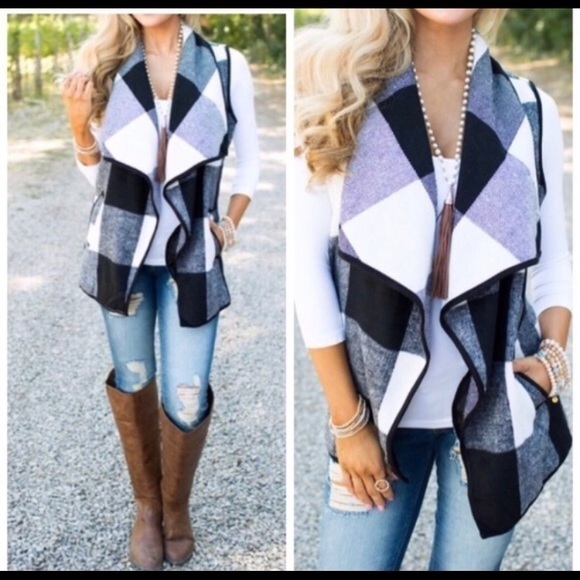 Buffalo Plaid Vest - Picture 1 of 7